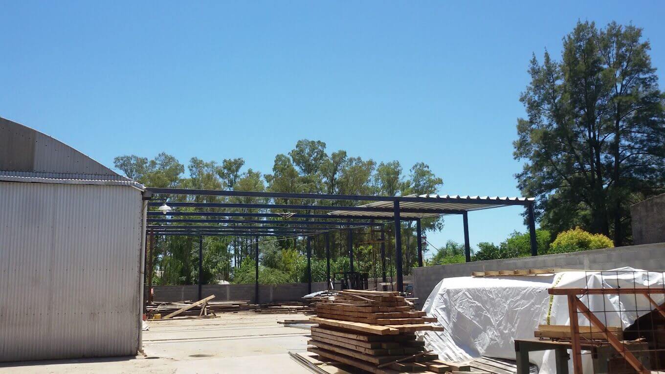 galpon en construcción